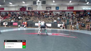 197 lbs Champ. Round 1 - Jonathan Clack, Mount Olive vs Brooks Schrimsher, Ouachita Baptist