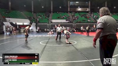 160 lbs Quarterfinal - Carter Reed, Jasper vs Josh Peoples, Southside, Gadsden