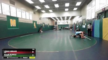 144 lbs Cons. Round 4 - Jonas Abrams, Rbv vs Kaleb Runkle, Granite Hills