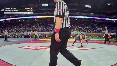 D3-144 lbs Semifinal - Austin Rhodes, Yale vs Ryan Woods, Belding