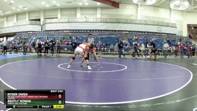 102 lbs Cons. Round 2 - Ryder Owen, Inland Northwest Wrestling Training Center vs Bently Nowak, Wrestling Factory