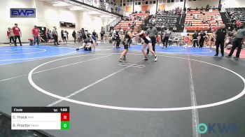 115 lbs Final - Cara Prock, Warner Eagles Youth Wrestling vs Sophie Proctor, Henryetta Knights Wrestling Club