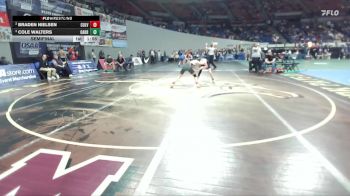 2A/1A Boys 113 Semifinal - Cole Walters, Oakridge Boys vs Braden Nielsen, Culver Boys