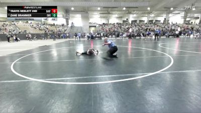 40 lbs Quarterfinal - Travis Neblett 2nd, Fairview Jackets Youth Wrestling vs Zane Brammer, Stampede Wrestling Club