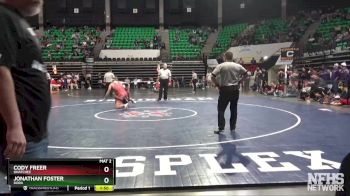 182 lbs Semifinal - Jonathan Foster, Dora vs Cody Freer, Ohatchee