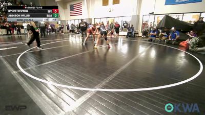126 lbs Semifinal - Rylee Sexton, Berryhill Wrestling Club vs Addison Willis, Wagoner Takedown Club