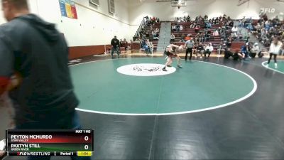 150 lbs Champ. Round 1 - Paxtyn Still, Green River vs Peyton McMurdo, Star Valley