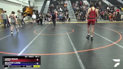 16U-2 lbs Round 3 - Jaxon Regan, Waukon vs Braxton Lange, Caledonia