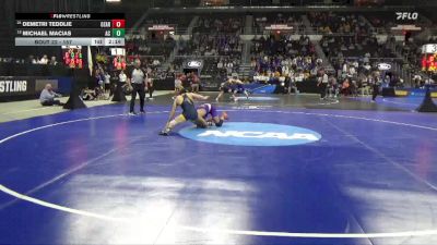 157 lbs Champ. Round 1 - Demetri Teddlie, Ozarks (AR) vs Michael Macias, Augustana (IL)