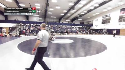 125 lbs 1st Place Match - Adrian Rosas, Adrian vs Christian Horvath, Muhlenberg