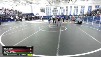 115 lbs Champ. Round 3 - Eliana Garcia, Walnut vs Sally Chen, Westminster