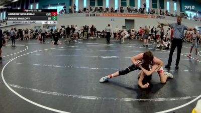 115 lbs Round 2 (4 Team) - Andrew Schleman, Caveman vs Shane Mallory, Creeks Wrestling