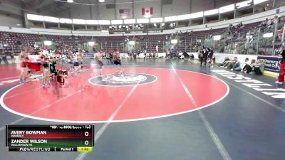 108 lbs Quarterfinal - Zander Wilson, Williamson Hs vs Avery Bowman, Waverly