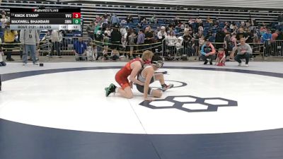 86 lbs Champ. Rd Of 32 - Knox Stamp, Wheeling Wrestling Club vs Maxwell Bhandari, South Hills Wrestling Academy