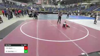 52 lbs 5th Place - Marshall Wynn, Cheyenne Mountain Wrestling Club vs Rhyder Sanchez, Montrose Elite