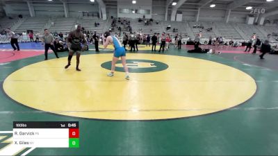 160 lbs Consolation - Ryan Garvick, PA vs Xavier Giles, NY