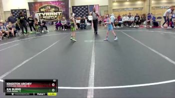 52 lbs Round 1 (8 Team) - Kingston Archey, Cleveland Wrestling vs Kai Burns, Team Minion