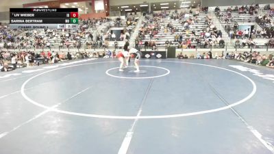 U23 Women - 68 lbs Champ. Round 1 - Liv Wieber, ID vs Sarina Bertram, MO