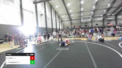 130 lbs Final - Shyla Sells, 1 On 1 Fight Academy vs Lillian Hulegaard, No Limits Wrestling Club