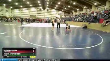 115 lbs Cons. Round 4 - Talya Stephensen, Juab vs Danya Cramer, Grantsville