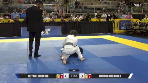 Madyson Skye Bilbrey vs Riley Cole Birchfield 2025 Pan Kids Jiu-Jitsu IBJJF Championship