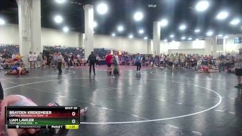 132 lbs Round 5 (8 Team) - Brayden Kreikemeier, Capitian Nebraska (A Team) vs Liam Lawler, Team Nauman Pink