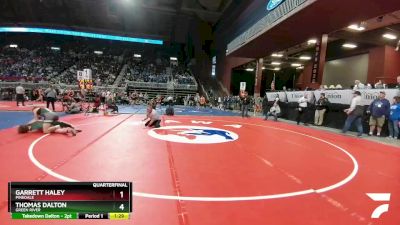 3A-145 lbs Quarterfinal - Garrett Haley, Pinedale vs Thomas Dalton, Green River