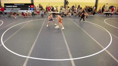 126 lbs Quarters - Zander Manz, IA vs Beckett Rehorst, SD