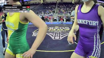 Girls-115 lbs 7th Place Match - Dezarae Mathis, Hastings Hs Girls vs Isabella Crompton, Frankfort Hs Girls