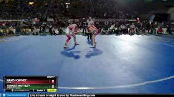 3A 152 lbs Champ. Round 1 - Tanner Hartley, American Falls vs Arath Chavez, Filer