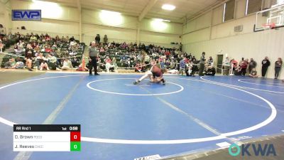 140 lbs Rr Rnd 1 - Drantly Brown, Pocola Youth Wrestling vs Jax Reeves, Checotah Matcats