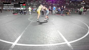 215 lbs Quarterfinal - Gianni Perrotta, Wayne Rec vs Damian Visconti, Highlanders