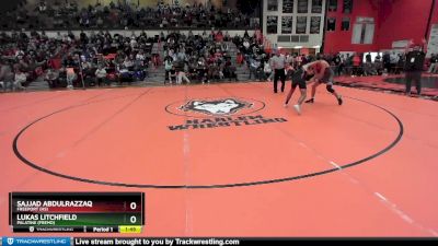 150 lbs Champ. Round 2 - Sajjad Abdulrazzaq, FREEPORT (HS) vs Lukas Litchfield, Palatine (FREMD)