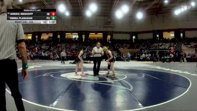 120 lbs Round 2 - Emma Flanagan, Patuxent vs Annika Emshoff, Frederick