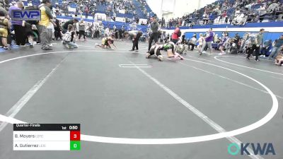 120 lbs Quarterfinal - Breckyn Moyers, Lone Grove Takedown Club vs Atticus Gutierrez, Lexington Wrestling Club