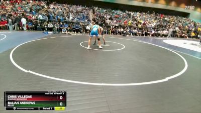 150 lbs Champ. Round 1 - Chris Villegas, Rancho Bernardo vs Balian Andrews, Kelso