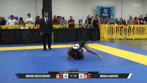Migdalia Martinez vs Rowence Mateo Shepard 2026 Pan IBJJF Jiu-Jitsu No-Gi Championship