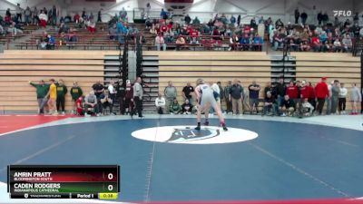 132 lbs Cons. Round 4 - Caden Rodgers, Indianapolis Cathedral vs Amrin Pratt, Bloomington South