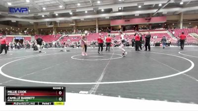 100 lbs Round 5 - Millie Cook, Hoisington vs Camille Barrett, Iron Grapplers