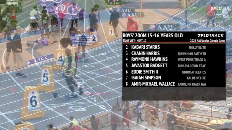 Youth Boys' 200m, Finals 10 - Age 15-16