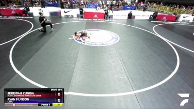 108 lbs Quarterfinal - Jeremiah Zuniga, Socal Grappling Wrestling Club vs Ryan Munson, LAWC