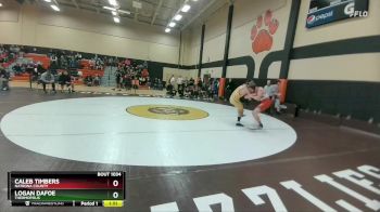 157 lbs Quarterfinal - Logan Dafoe, Thermopolis vs Caleb Timbers, Natrona County