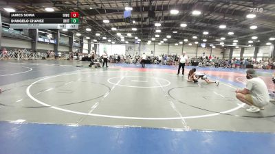 90 lbs Rr Rnd 1 - James Sowa, TDWC Maniacs Orange - MS vs D'Angelo Chavez, Team Lil SHUTTs - MS