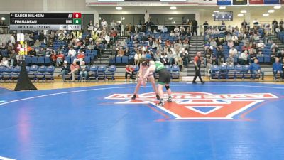 157 lbs Consi Of 8 #2 - Kaden Milheim, American vs Fin Nadeau, Binghamton
