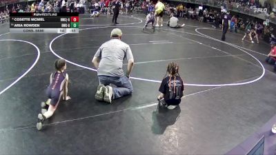 58 lbs Cons. Semi - Cosette McNiel, Hawks Wrestling Club (Lincoln) - Girls vs Aria Rowden, Beatrice Wrestling Club - Girls