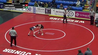 98 lbs Consi Of 8 #2 - Taya Daniels, Parkland vs Isabella Kline, Elizabethtown