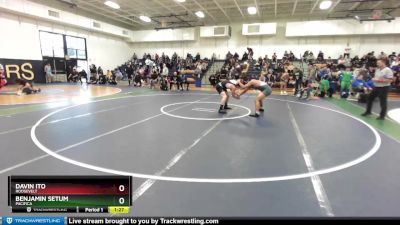 182 lbs Champ. Round 3 - Davin Ito, Roosevelt vs Benjamin Setum, Pacifica