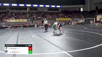 174 lbs Consi Of 32 #2 - Liam Selhorst, Lyon vs Casper Kazinski, Sacramento State