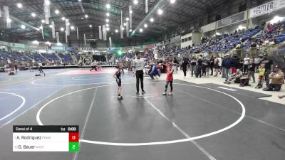 62 lbs Consi Of 4 - Adam Rodriguez, Pomona Elite vs Gage Bauer, West Grand