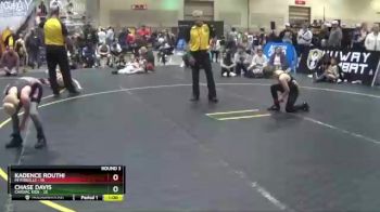 70 lbs Round 3 (4 Team) - Chase Davis, Cardiac Kids vs Kadence Routhi, MI Pitbulls